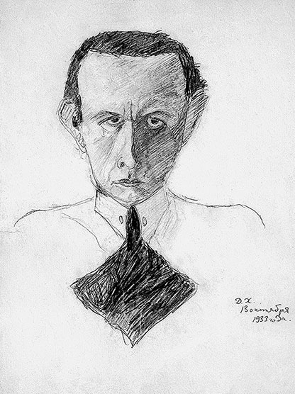 Даниил Хармс. Автопортрет, 13 октября 1933 г.