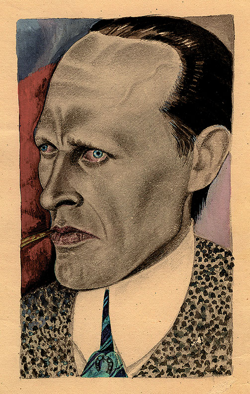 Поэт (Даниил Хармс). Портрет работы А. Порет. 1939 г.
